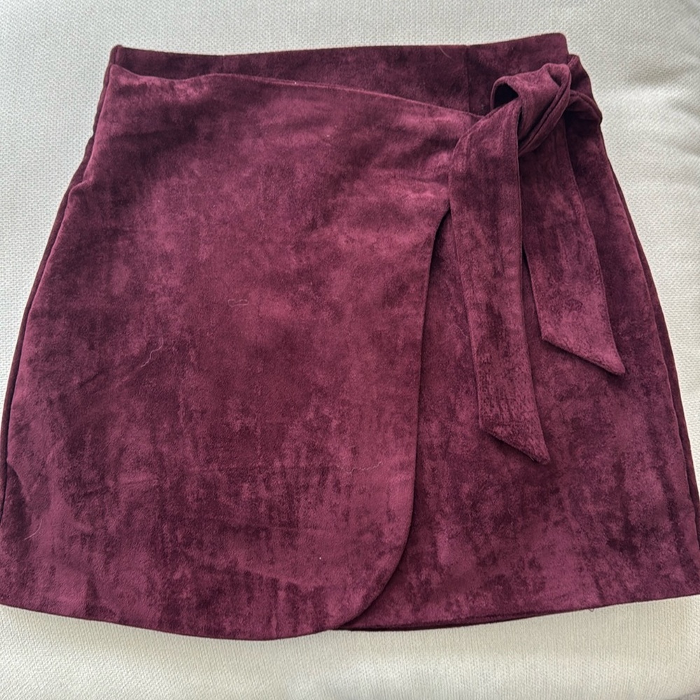 Blank NYC burgundy skirt